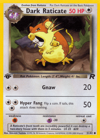 Dark Raticate, Team Rocket 51