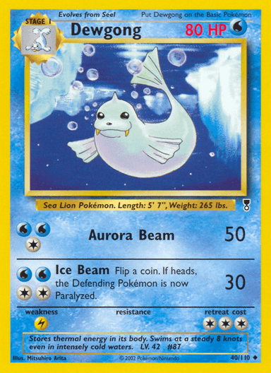 Dewgong, Legendary Collection 40