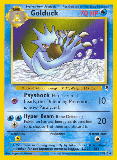 Golduck, Legendary Collection 43