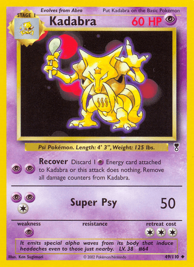 Kadabra, Legendary Collection 49