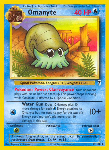 Omanyte, Legendary Collection 57