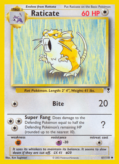 Raticate, Legendary Collection 61