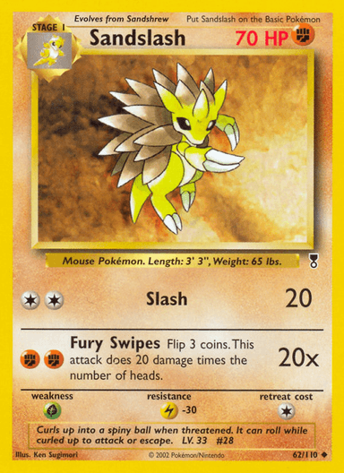 Sandslash, Legendary Collection 62