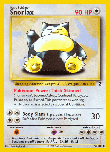 Snorlax, Legendary Collection 64