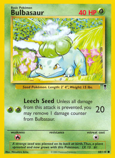 Bulbasaur, Legendary Collection 68