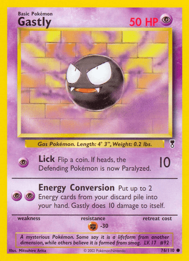 Gastly, Legendary Collection 76