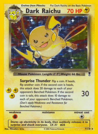 Dark Raichu, Legendary Collection 7