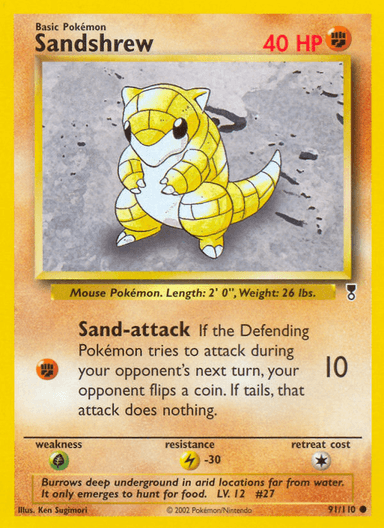 Sandshrew, Legendary Collection 91