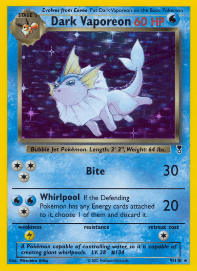 Dark Vaporeon, Legendary Collection 9