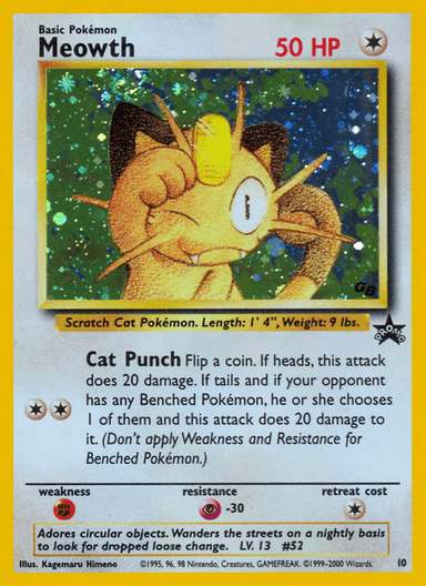 Meowth, Wizards Black Star Promos 10