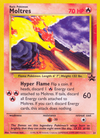 Moltres, Wizards Black Star Promos 21