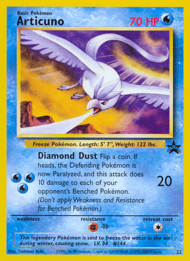 Articuno, Wizards Black Star Promos 22