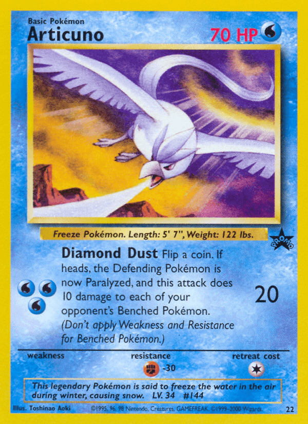 Articuno, Wizards Black Star Promos 22