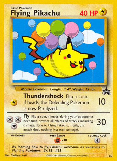 Flying Pikachu, Wizards Black Star Promos 25