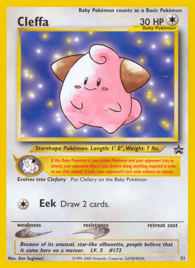 Cleffa, Wizards Black Star Promos 31