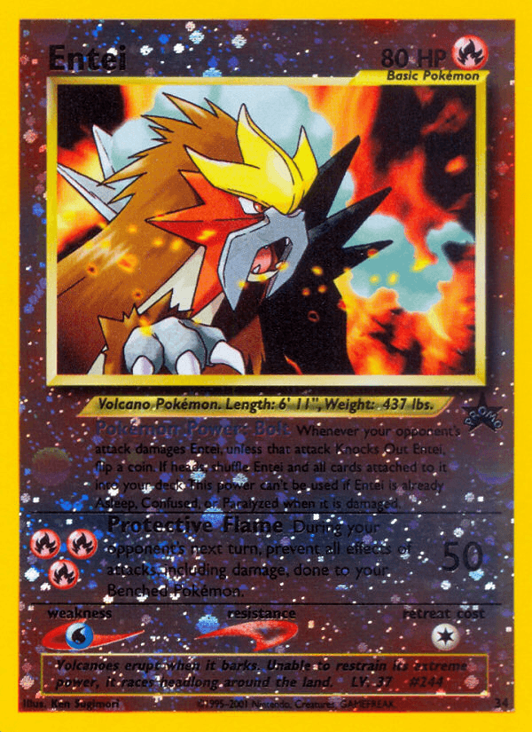Entei, Wizards Black Star Promos 34