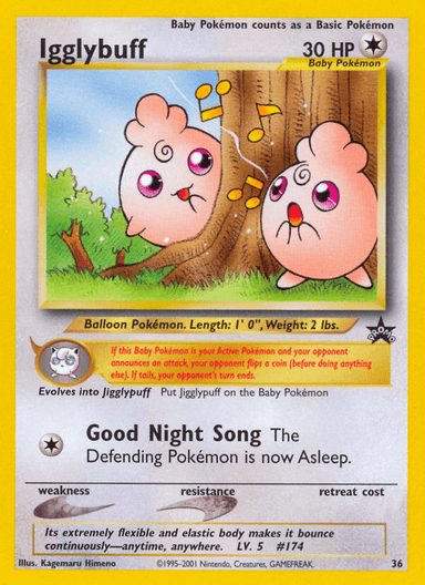Igglybuff, Wizards Black Star Promos 36