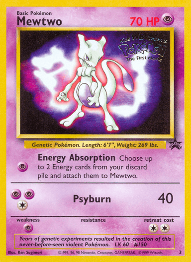 Mewtwo, Wizards Black Star Promos 3