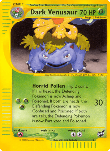Dark Venusaur, Best of Game 7