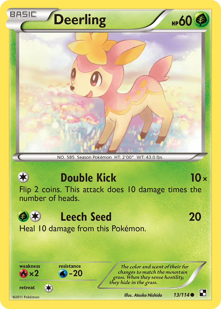 Deerling, Black & White 13