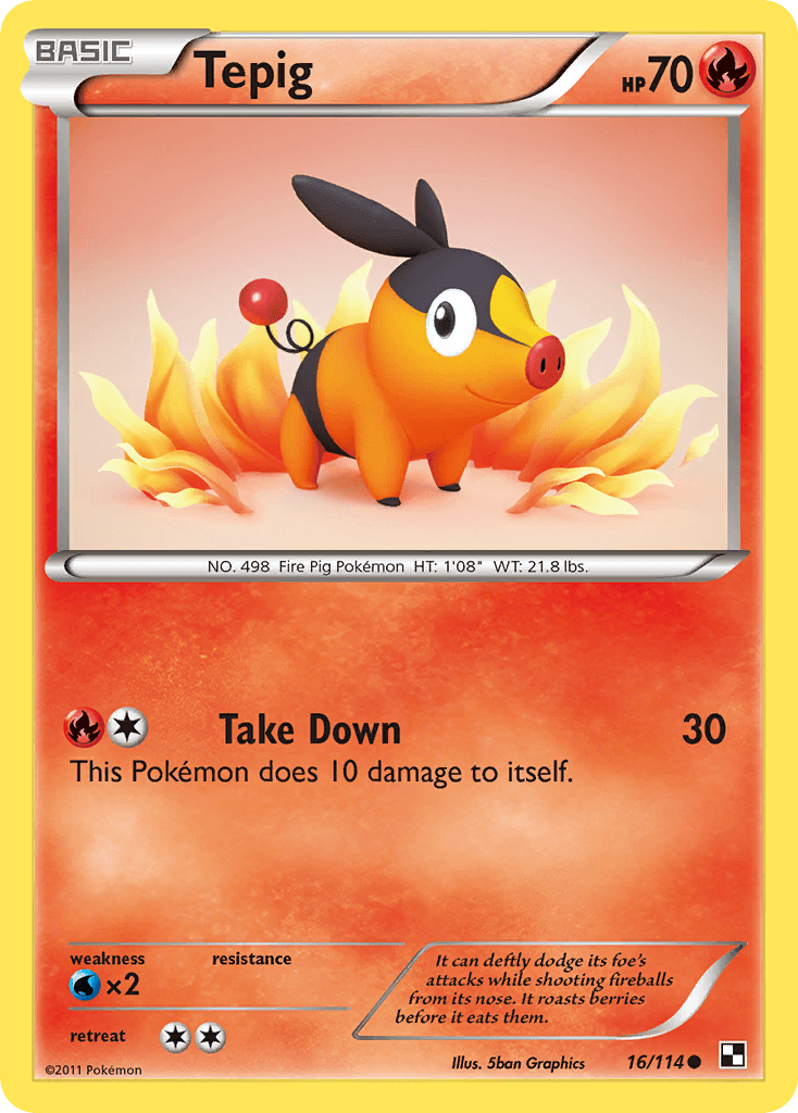 Tepig, Black & White 16