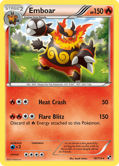 Emboar, Black & White 19
