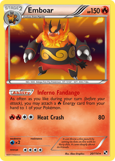 Emboar, Black & White 20