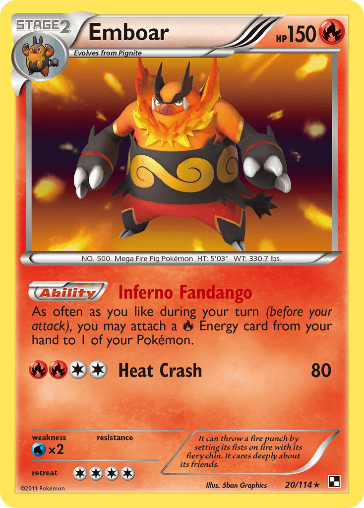 Emboar, Black & White 20