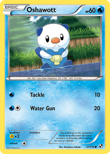 Oshawott, Black & White 27
