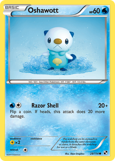 Oshawott, Black & White 28