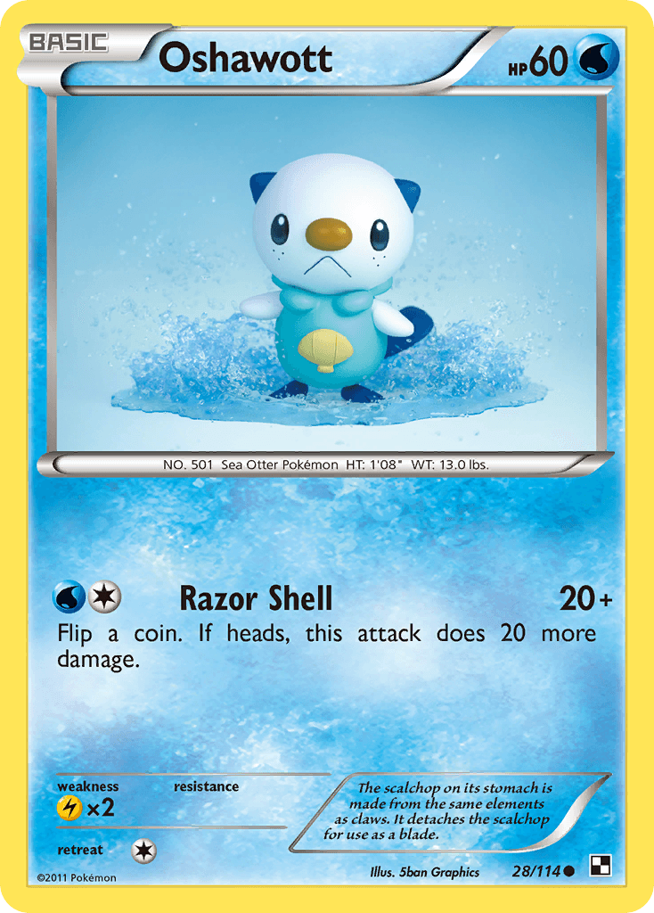 Oshawott, Black & White 28