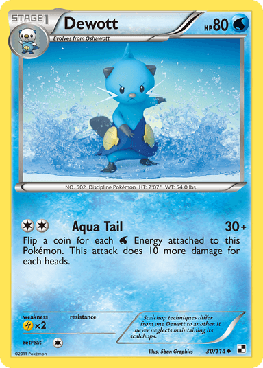 Dewott, Black & White 30