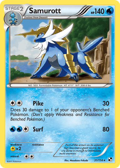 Samurott, Black & White 31