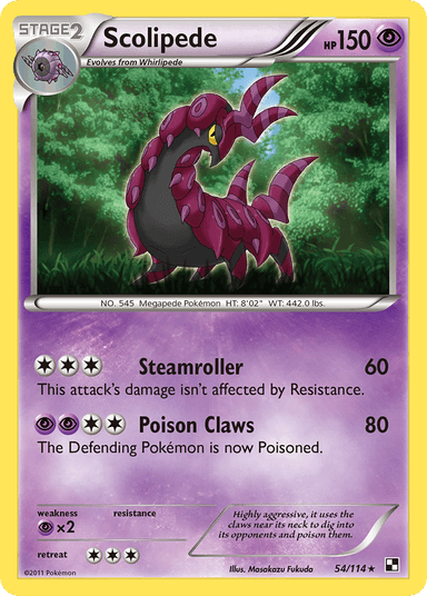 Scolipede, Black & White 54