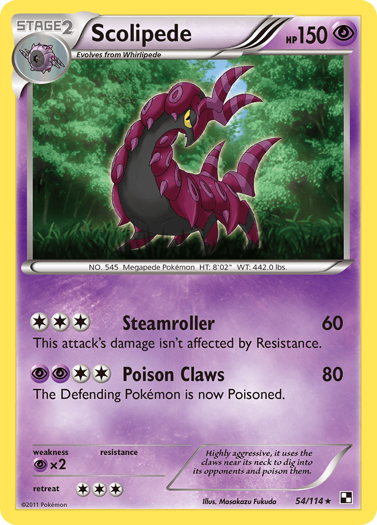 Scolipede, Black & White 54