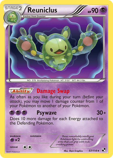 Reuniclus, Black & White 57