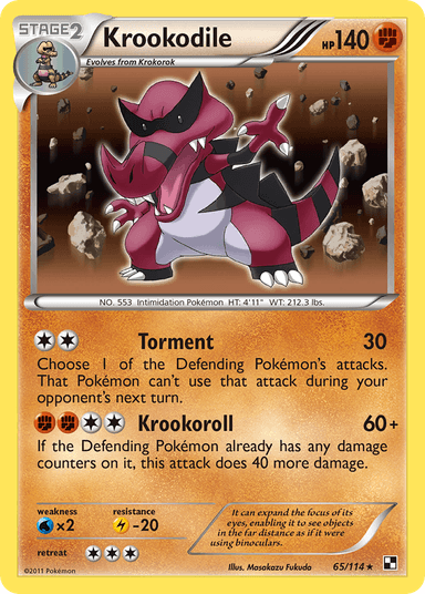 Krookodile, Black & White 65