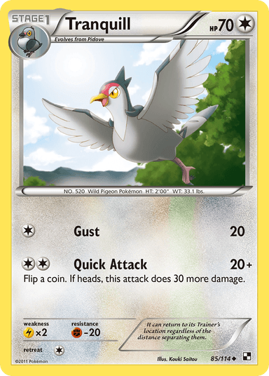Tranquill, Black & White 85
