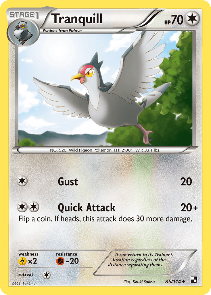 Tranquill, Black & White 85