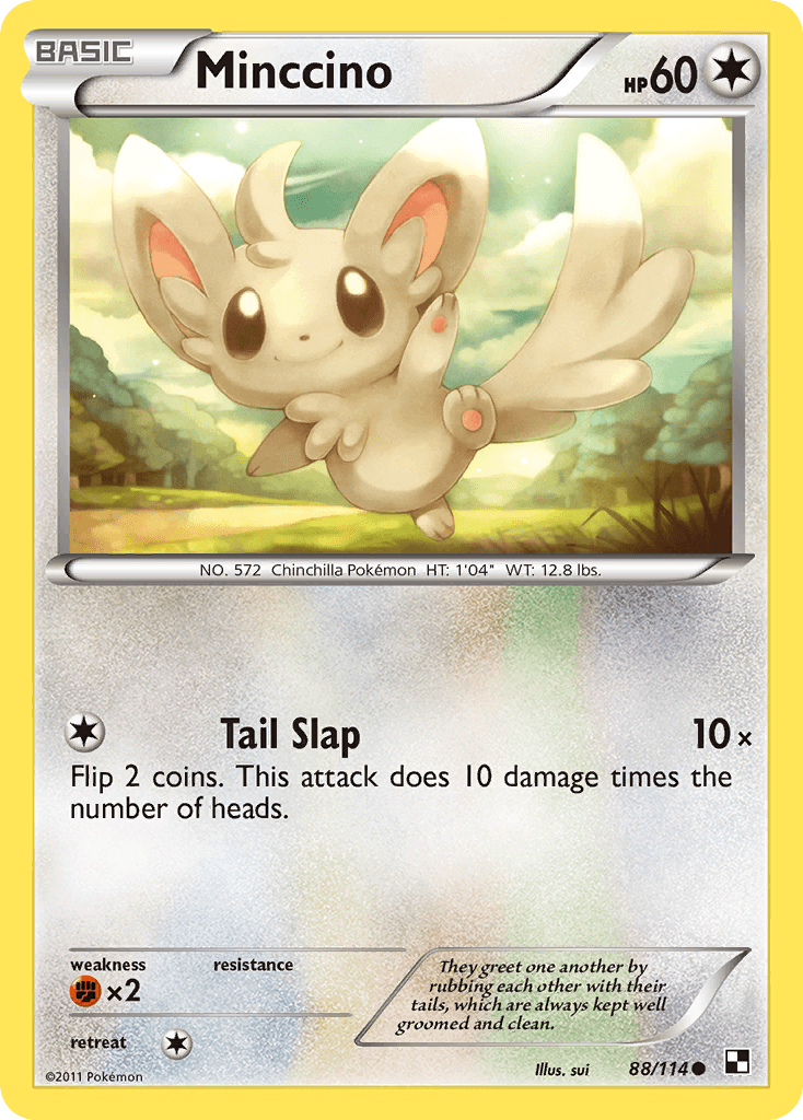 Minccino, Black & White 88