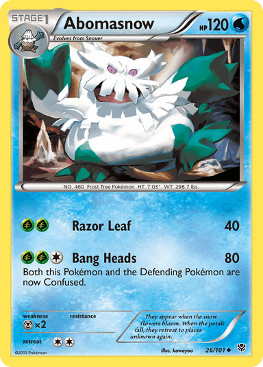Abomasnow, Plasma Blast 26