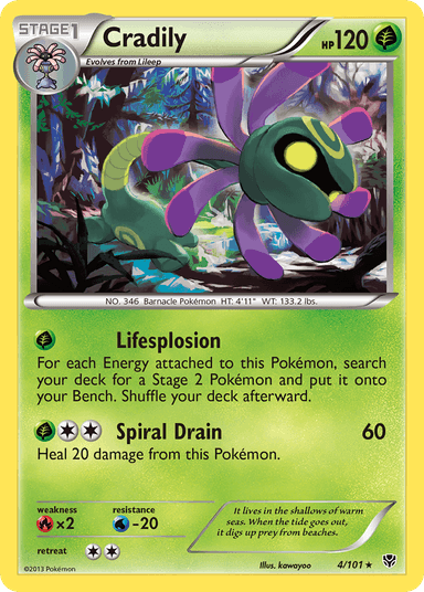 Cradily, Plasma Blast 4