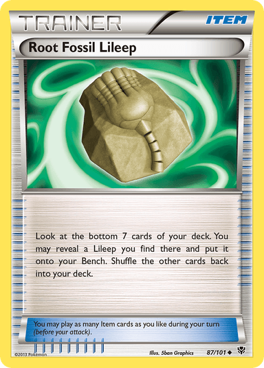 Root Fossil Lileep, Plasma Blast 87