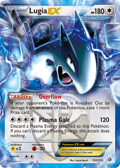 Lugia-EX, Legendary Treasures 102