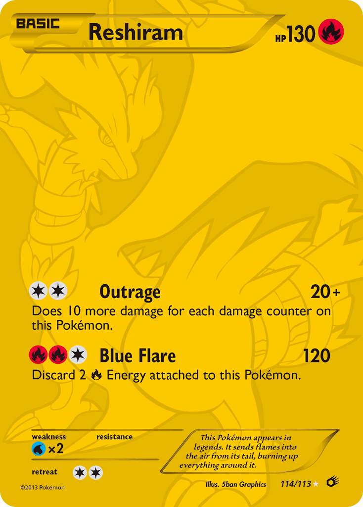 Reshiram, Legendary Treasures 114