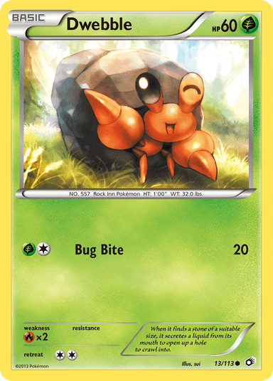 Dwebble, Legendary Treasures 13
