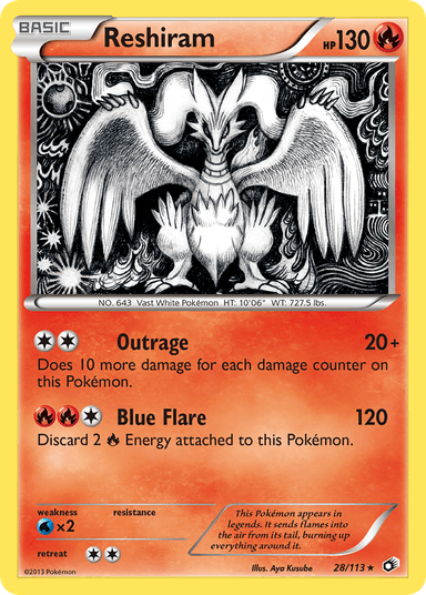 Reshiram, Legendary Treasures 28