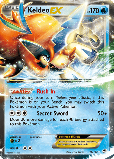 Keldeo-EX, Legendary Treasures 45