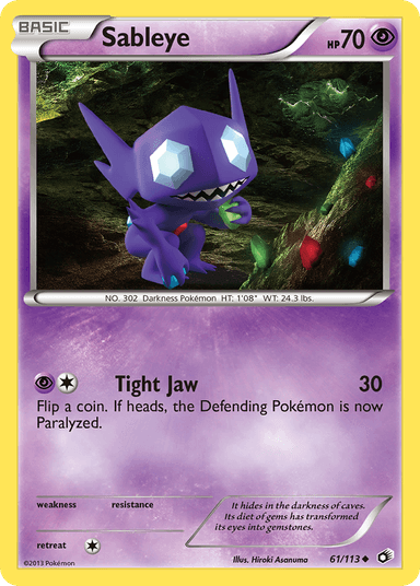 Sableye, Legendary Treasures 61