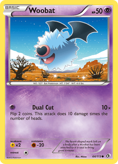 Woobat, Legendary Treasures 64